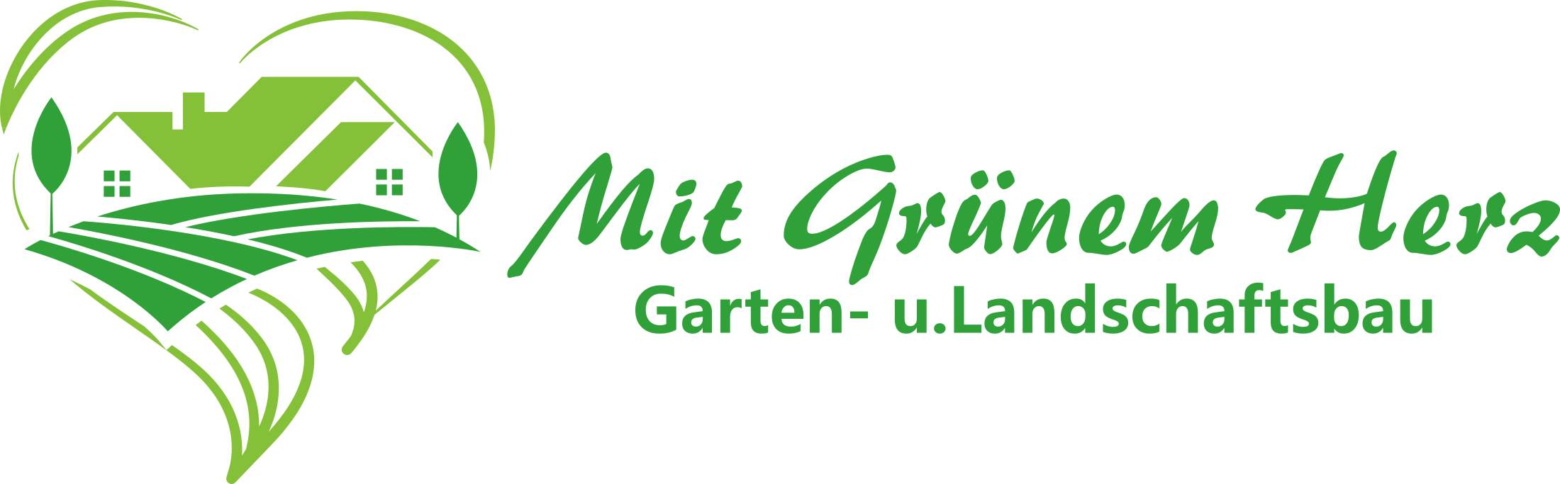 Logo von Mit grünem Herz Garten- und Landschaftsbau